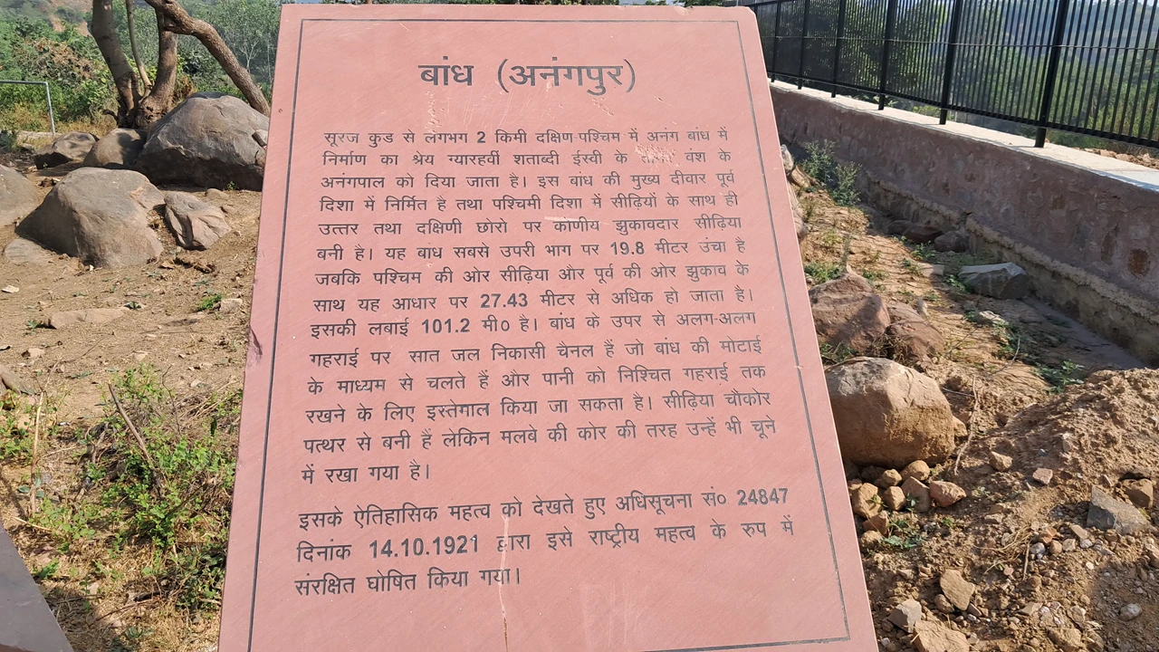 anangpur dam history board